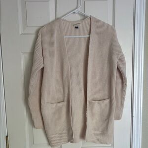 Women's Cream Sweater Cardigan